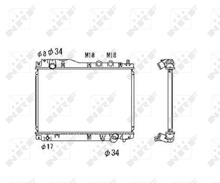 NRF 53461 Radiator, engine cooling