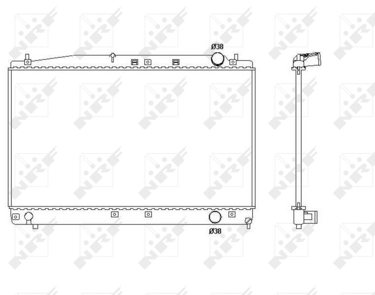 NRF 53466 Radiator, engine cooling