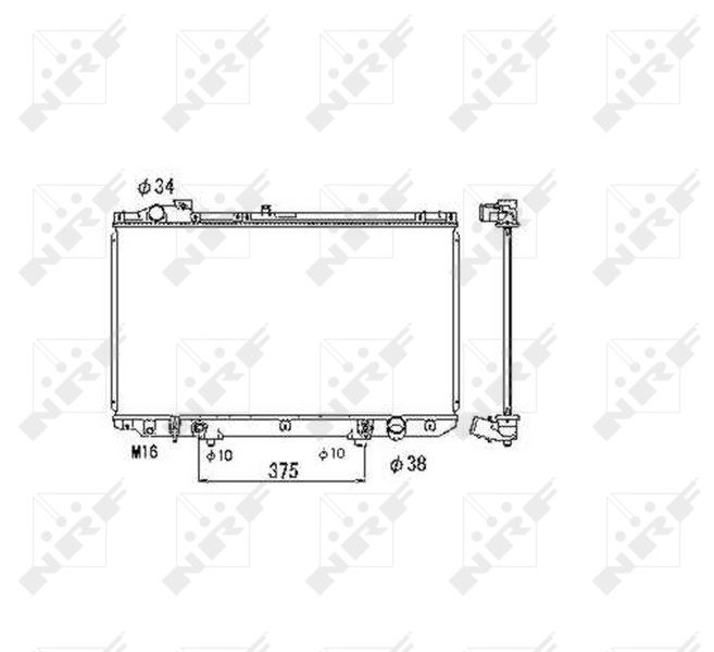 NRF 53467 Radiator, engine cooling
