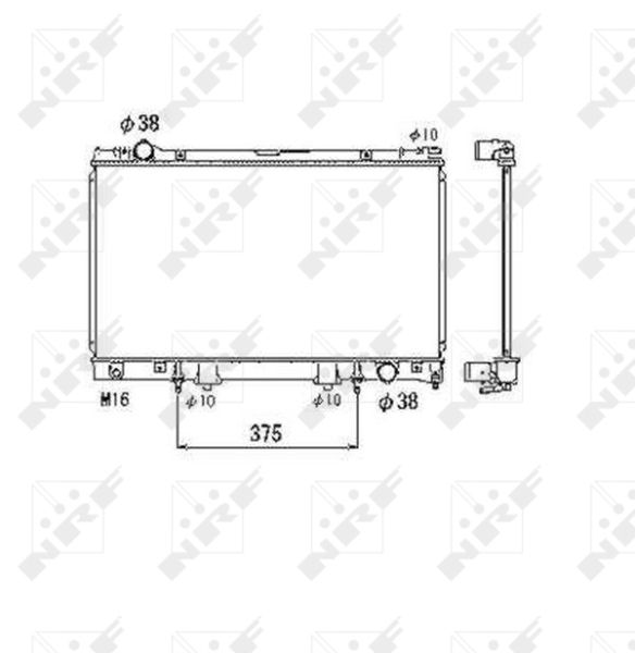 NRF 53468 Radiator, engine cooling