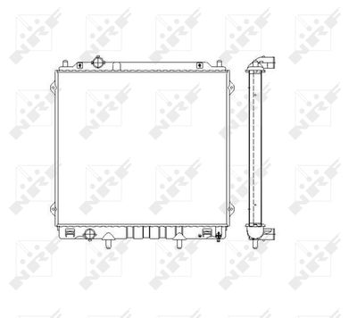 Radiator, engine cooling NRF 53480