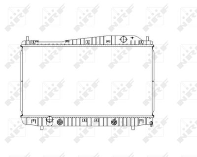 Radiator, engine cooling NRF 53482