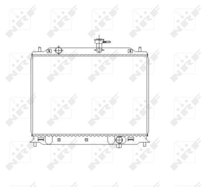 Radiator, engine cooling NRF 53492