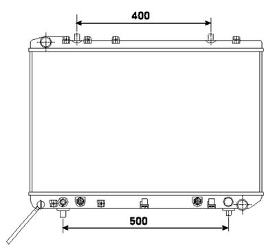 Radiator, engine cooling NRF 53499