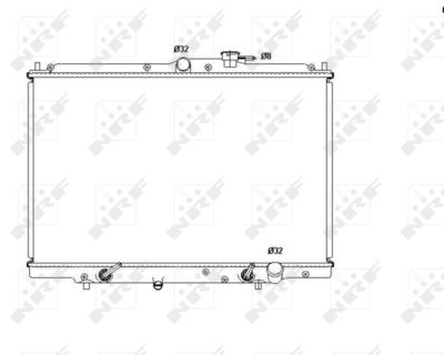 Radiator, engine cooling NRF 53515