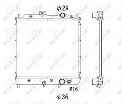 Radiator, engine cooling NRF 53520