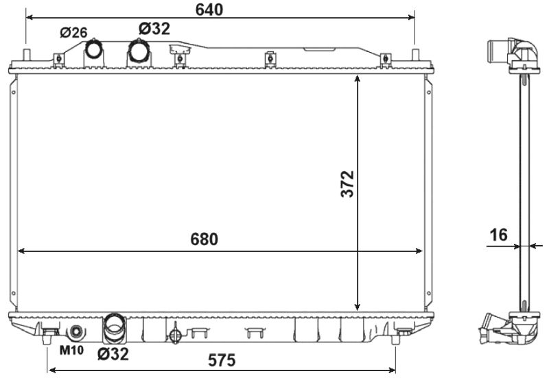 NRF 53534 Radiator, engine cooling