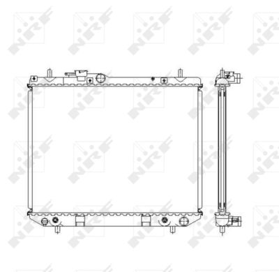 Radiator, engine cooling NRF 53537