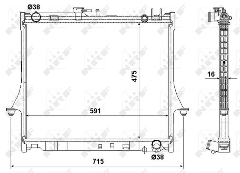 NRF 53540 Radiator, engine cooling
