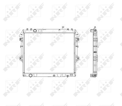Radiator, engine cooling NRF 53541