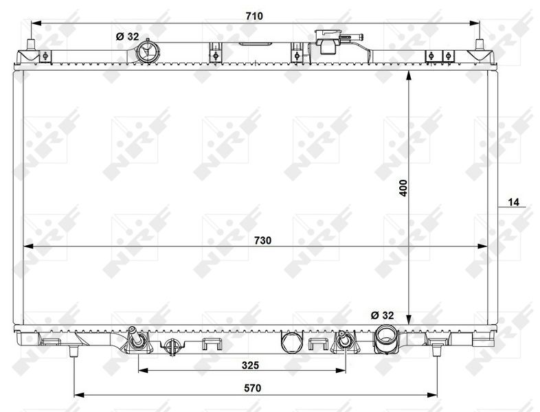 NRF 53574 Radiator, engine cooling