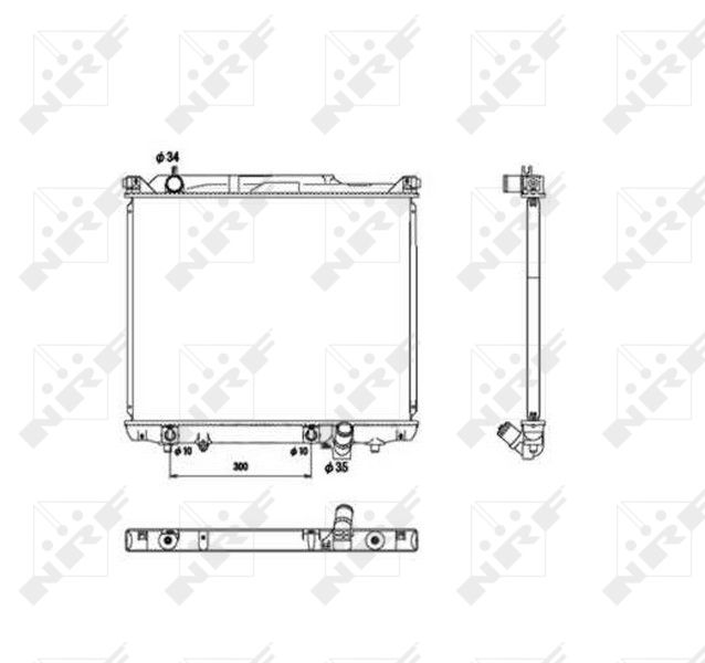 NRF 53576 Radiator, engine cooling