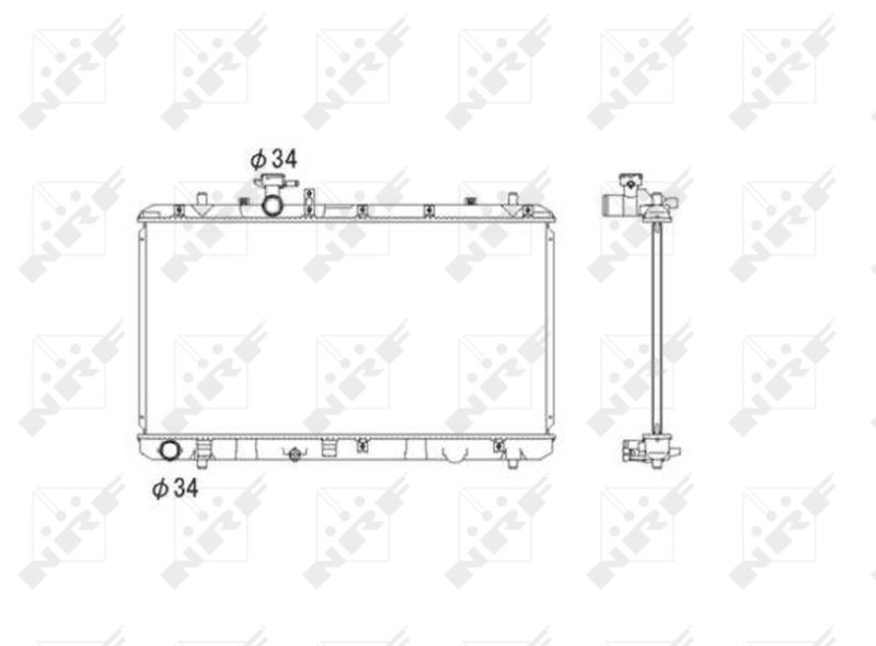 NRF 53581 Radiator, engine cooling