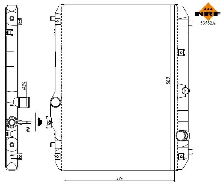 NRF 53582A Radiator, engine cooling