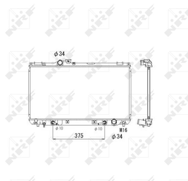 NRF 53586 Radiator, engine cooling