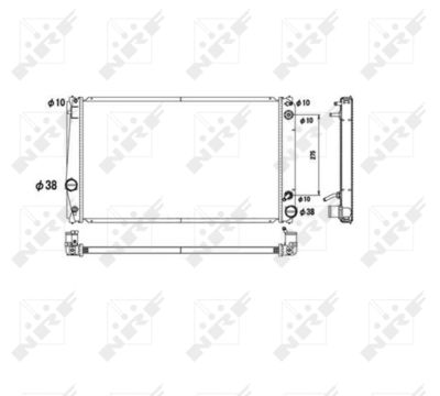 Radiator, engine cooling NRF 53590
