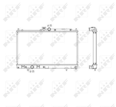 Radiator, engine cooling NRF 53591