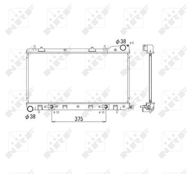 NRF 53596 Radiator, engine cooling