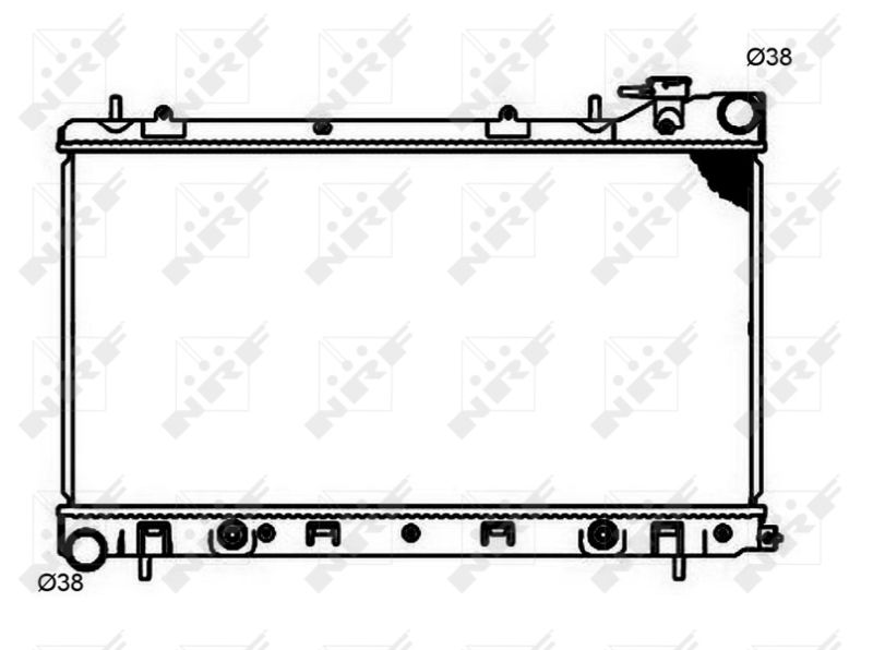 NRF 53597 Radiator, engine cooling