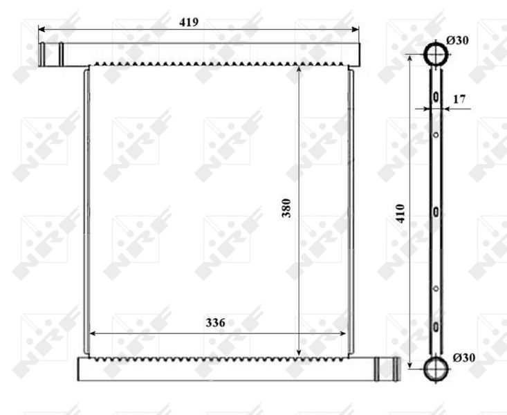 NRF 53598 Radiator, engine cooling