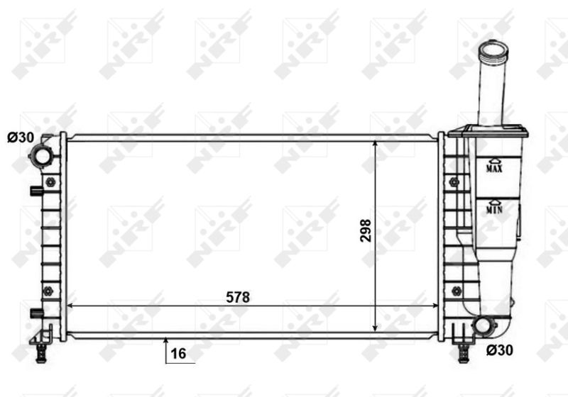 NRF 53601 Radiator, engine cooling