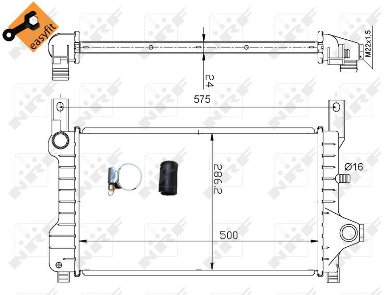 NRF 53635 Radiator, engine cooling