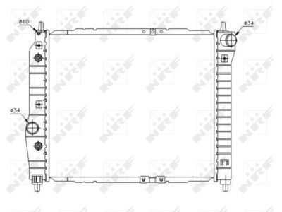 Radiator, engine cooling NRF 53638