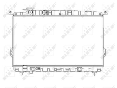 Radiator, engine cooling NRF 53642