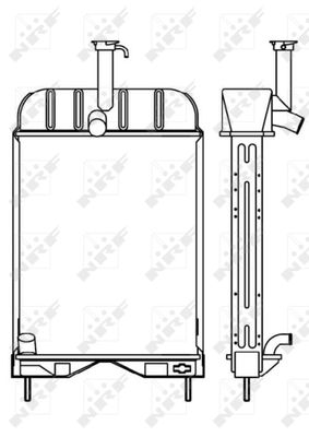 Radiator, engine cooling NRF 53656