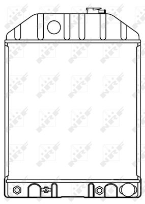 Radiator, engine cooling NRF 53661