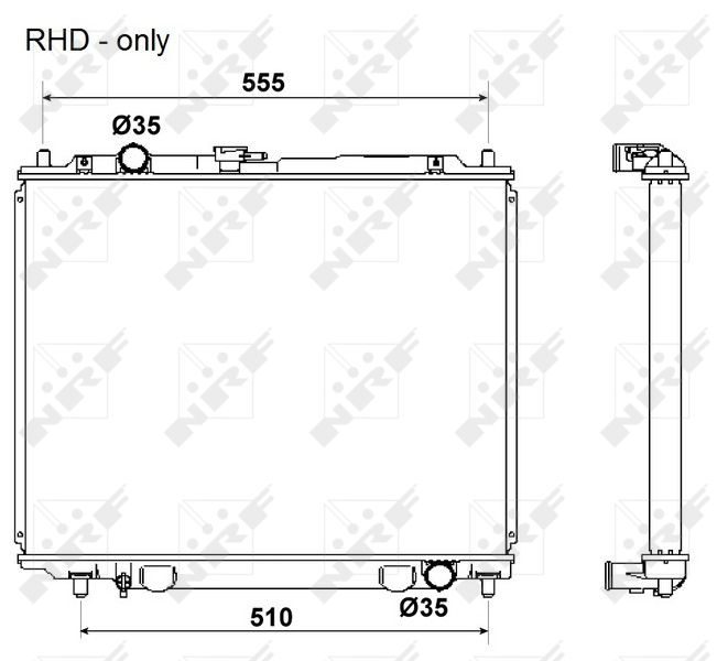 NRF 53666 Radiator, engine cooling
