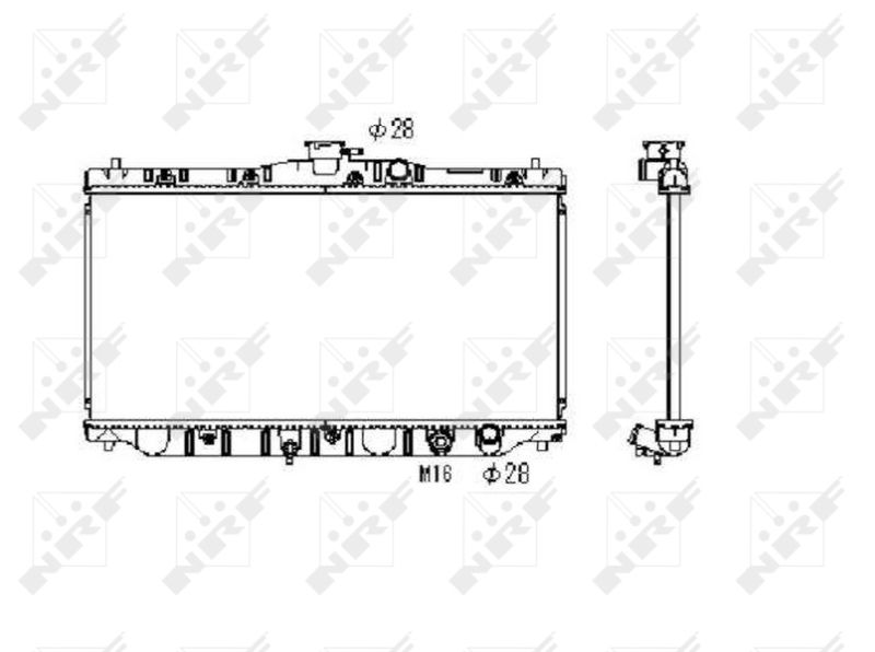 NRF 536711 Radiator, engine cooling