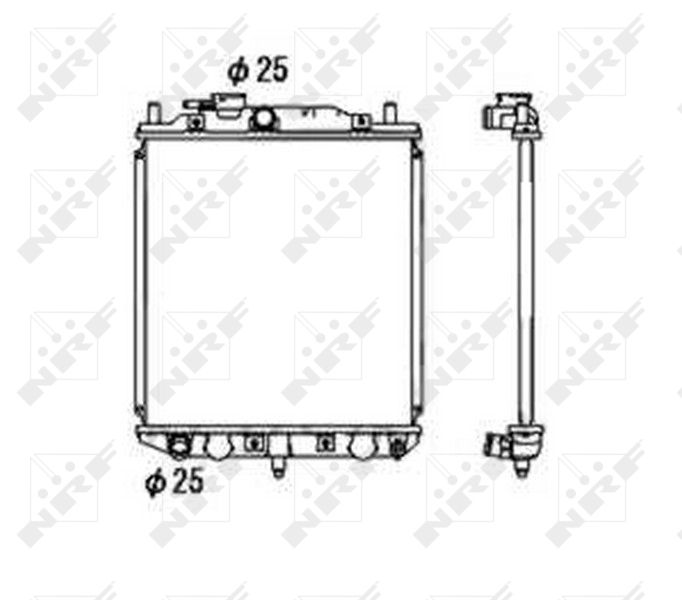NRF 53673 Radiator, engine cooling