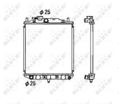 Radiator, engine cooling NRF 53673
