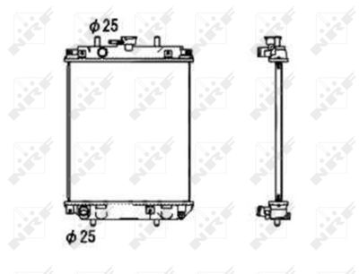 Radiator, engine cooling NRF 53674