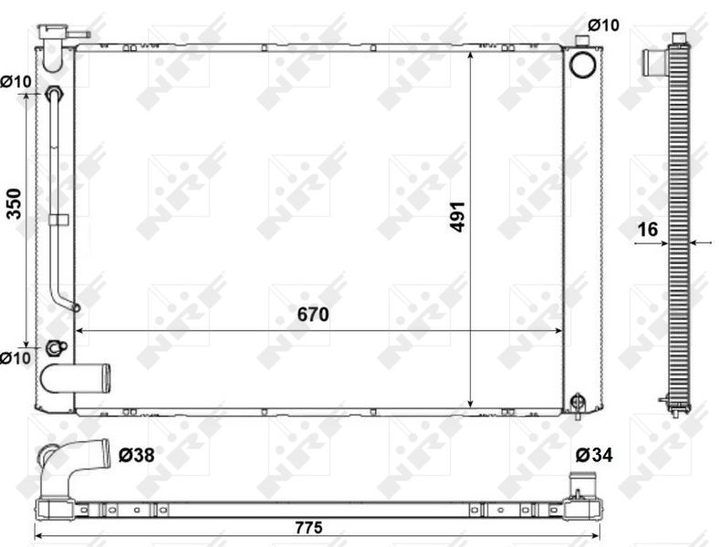 NRF 53681 Radiator, engine cooling
