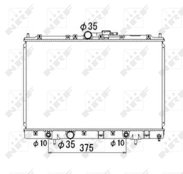 NRF 53686 Radiator, engine cooling