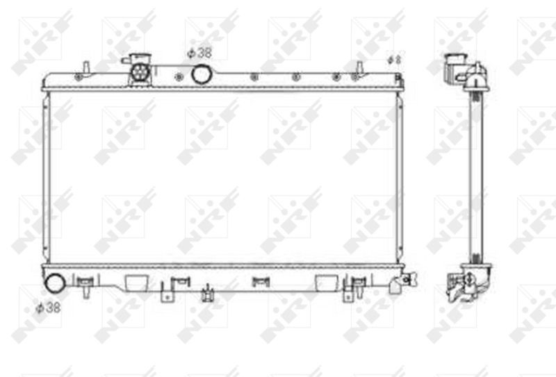 NRF 53697 Radiator, engine cooling