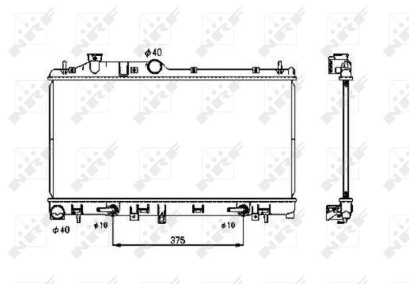 NRF 53700 Radiator, engine cooling