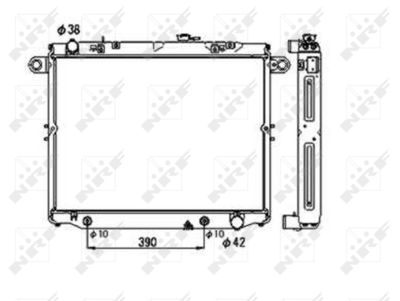 Radiator, engine cooling NRF 53706