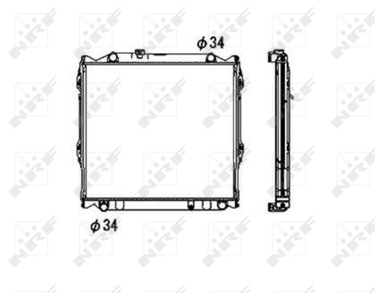 NRF 53708 Radiator, engine cooling