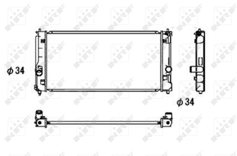 NRF 53709 Radiator, engine cooling
