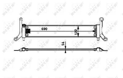 Radiator, engine cooling NRF 53715