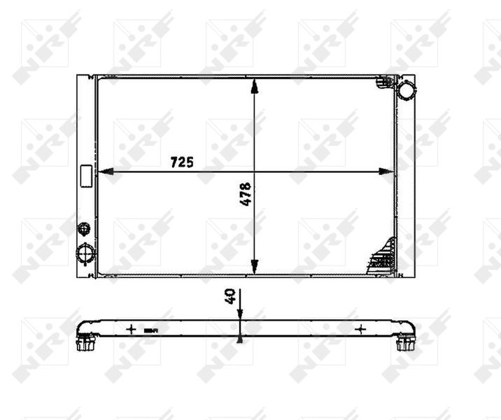 NRF 53716 Radiator, engine cooling
