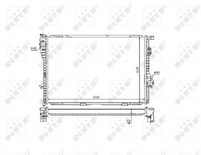Radiator, engine cooling NRF 53721