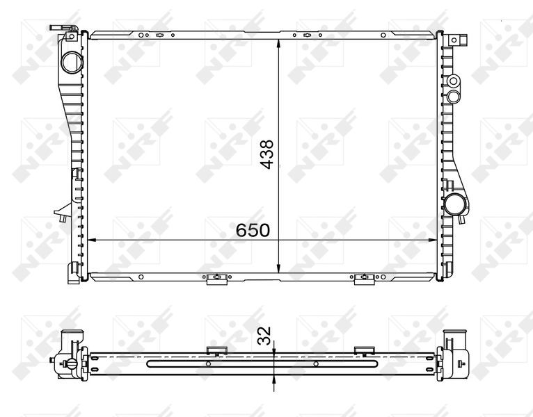 NRF 53722 Radiator, engine cooling