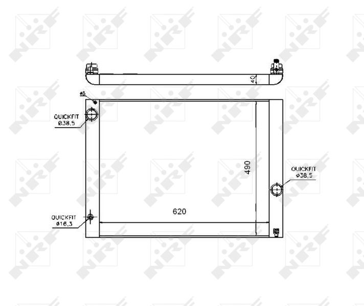 NRF 53724 Radiator, engine cooling