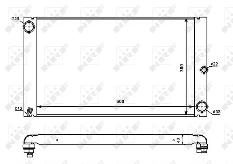NRF 53725 Radiator, engine cooling