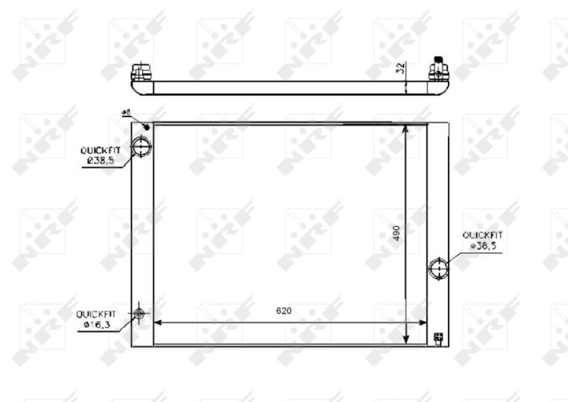 NRF 53728 Radiator, engine cooling