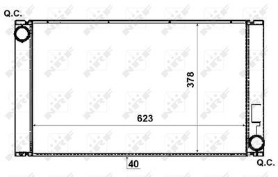 Radiator, engine cooling NRF 53731